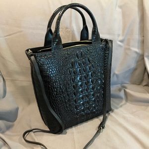 Pijushi Faux Alligator Black Handbag New. Mint